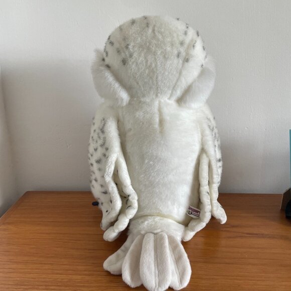 Snowy Owl Plush White Yellow Eyes Standing 15” Plushie (2000) Discovery Channel - Picture 5 of 11